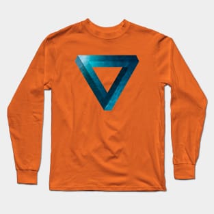 Sea Blue Penrose Triangle Long Sleeve T-Shirt